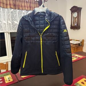 Snozu dark navy accent zipper jacket
